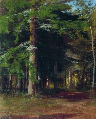 Etude pour la peinture à couper du bois 1867