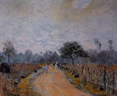 la route de Prunay à Bougival 1874