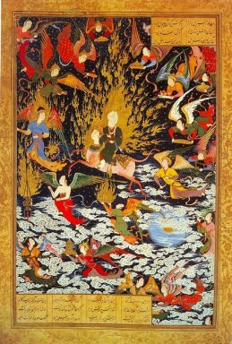 La ascensión de Mahoma al cielo (Mi\'raj) (Khamseh)