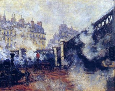 Il Pont De L Europe Gare Saint Lazare 1877