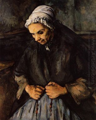 Old Wanita Dengan Rosary 1896