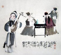 Les chiffres de l'Opéra - Peinture chinoise