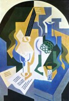 Stilleven met Fruitschaal en noodbaken/mandoline 1919
