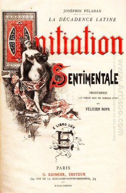 Front Cover of Joséphin Péladan\'s Novel \'Initiation Sentimentale