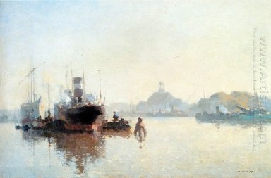 Harbour At Amsterdam
