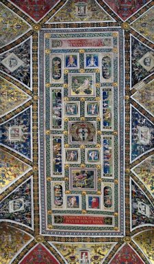 Decke der Piccolomini-Bibliothek in den Dom von Siena