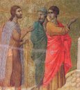 Kristus på vägen till Emmaus Fragment 1311