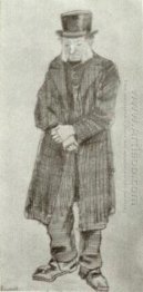 Föräldralös man med den bästa hatten och händerna i kors 1882