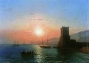 Puesta del sol en Feodosia 1865