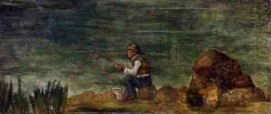 Pescador en las rocas