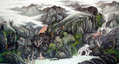 Montagne et de l\'eau - peinture chinoise