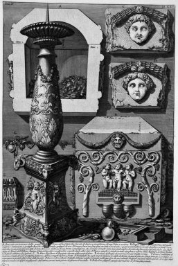 Il romano Antichità T 2 Piastra Xxv grande urna di porfido Da