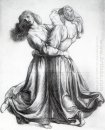The Bower Weide Studie Studie van Dansende Meisjes 1872