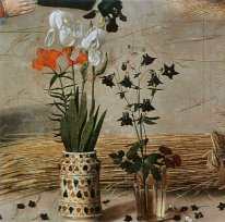 Blume (Detail aus der Mitteltafel des Portinari Altarpiec