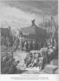 A reconstrução do templo é iniciada