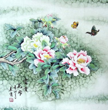 Pivoine - Peinture chinoise