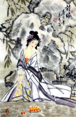 Bella signora-pittura cinese