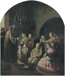 Predikan i en by 1861