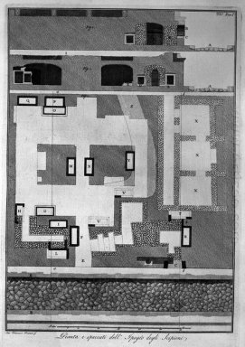 Plan And Sections Of The Hypogeum Of The Scipios