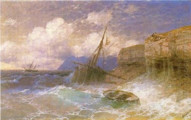 Tempest By Coast Of Odessa 1898