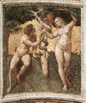 De Stanza della Segnatura Plafond: Adam and Eve [detail: 1]