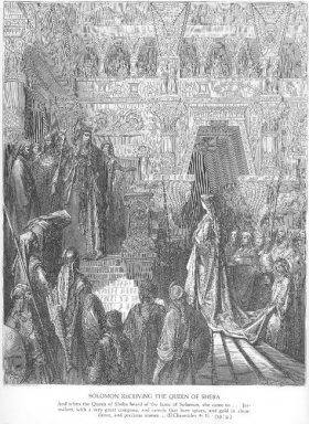 Salomo Menerima The Queen Of Sheba