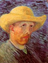 Autoritratto con cappello di paglia 1887 2