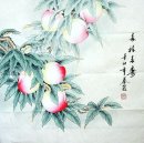 Персик - китайской живописи