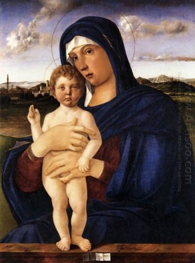 Madonna com bênção Criança 1480