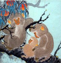 Monyet - Lukisan Cina