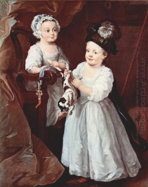 Retrato da senhora Mary e do senhor Cinza George Cinza 1740