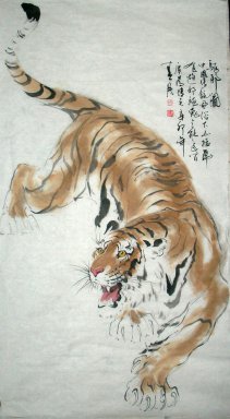 Tijger - Chinees schilderij