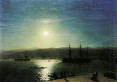 Bosphorus vid månsken 1874