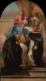 Madonna och barn med Three Saints