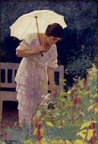 Vrouw met parasol