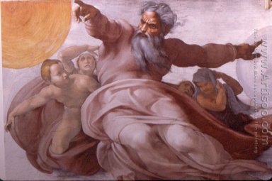 Die Schöpfung der Himmel (Detail) 1508-1512