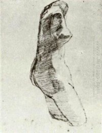 Plaster Torso Of A Woman Dilihat Dari The Side 1886