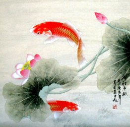 Fish&Lotus - Chinese Painting