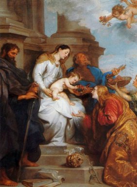 Мария и ребенка и святые