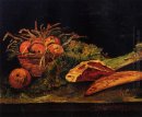 Nature morte avec pommes de viande et un rouleau 1886