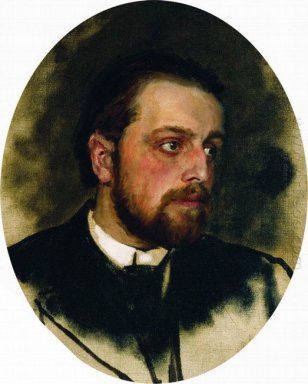 Portret van Schrijver Vladimir Chertkov Grigorievich 1890