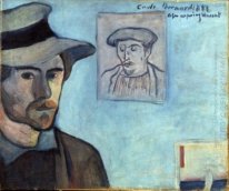 Självporträtt med Porträtt av Gauguin