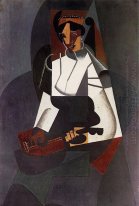 Wanita Dengan Mandolin Setelah Corot 1916