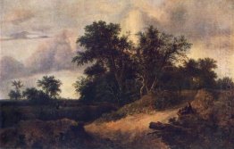 Paisagem com uma casa no Grove
