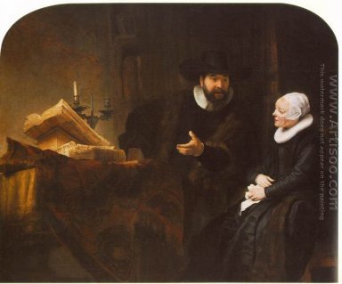  Den Mennonite minister Cornelis Claesz. Anslo in Conversation w