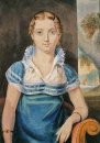 Young Girl With A Blue Dress
