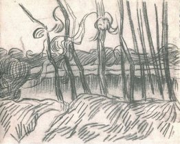 Sebuah Row Of Bare Pohon 1889