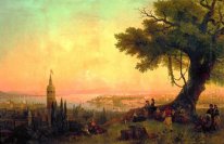 Vista de Constantinopla pelos Evening Light 1846