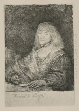 Ein Mann mit einem Kruzifix und Kette 1641