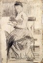 Сидящая женщина 1881